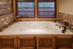 Master bathroom jetted tub. Ultimate relaxation